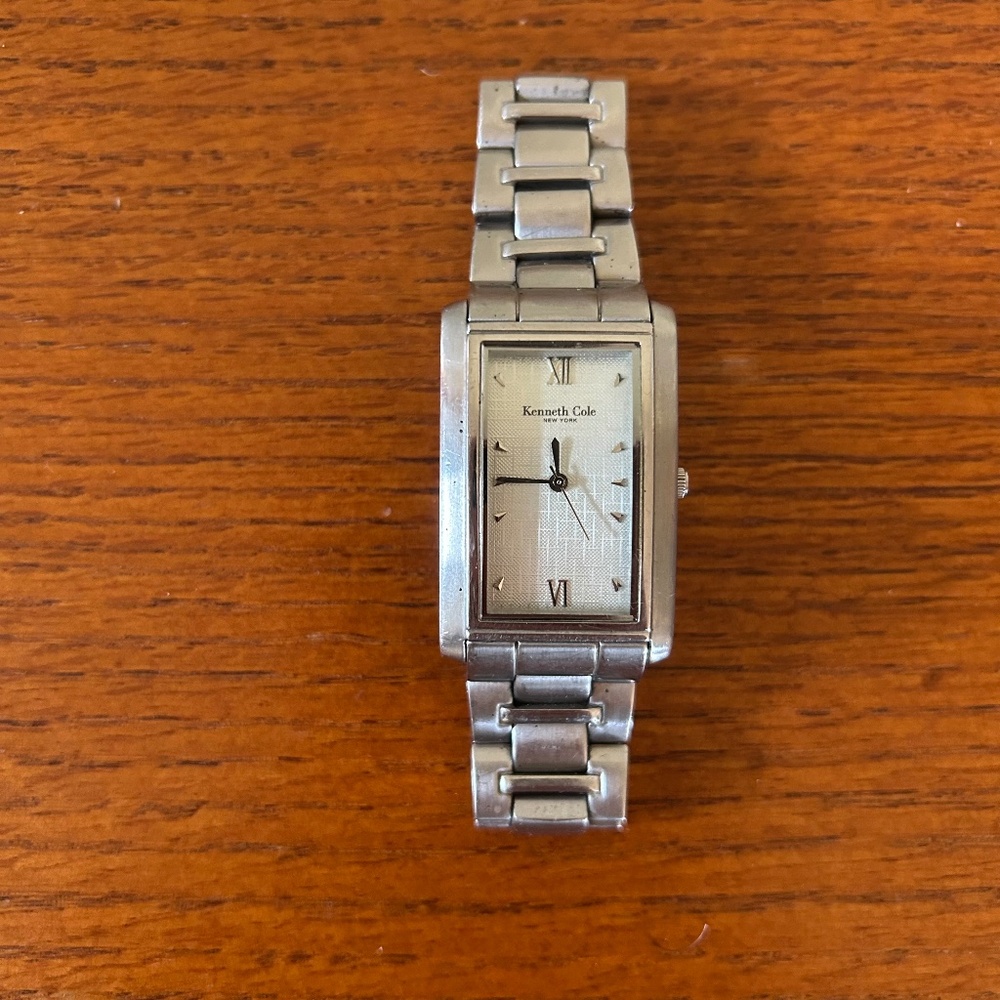 Kenneth‎ Cole Men's Stainless Steel Watch Silver Tone Case Dial Band